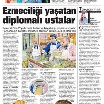 Diplomalı ustalar ezmeciliği yaşatıyor